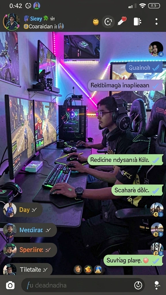 rpvip1 - Fitur interaksi sosial dengan pemain lain.